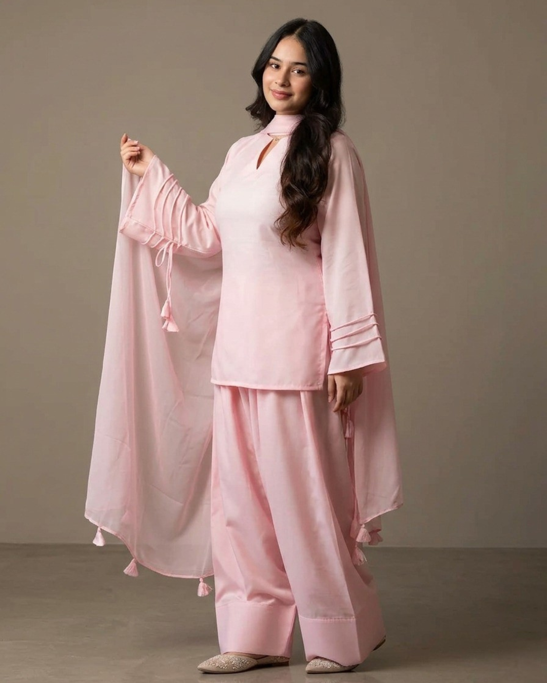 3PC-Blush Pink Kurta Set