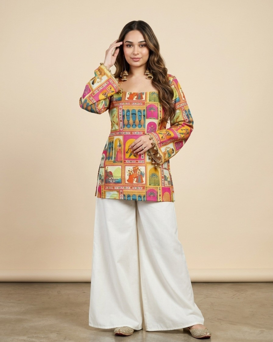 2PC-Printed Kurta Set